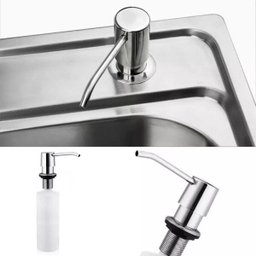 Dispenser Dosador Sabão Embutir Pia Detergente Sabonete Liquido Escovado Cozinha Banheiro - 7