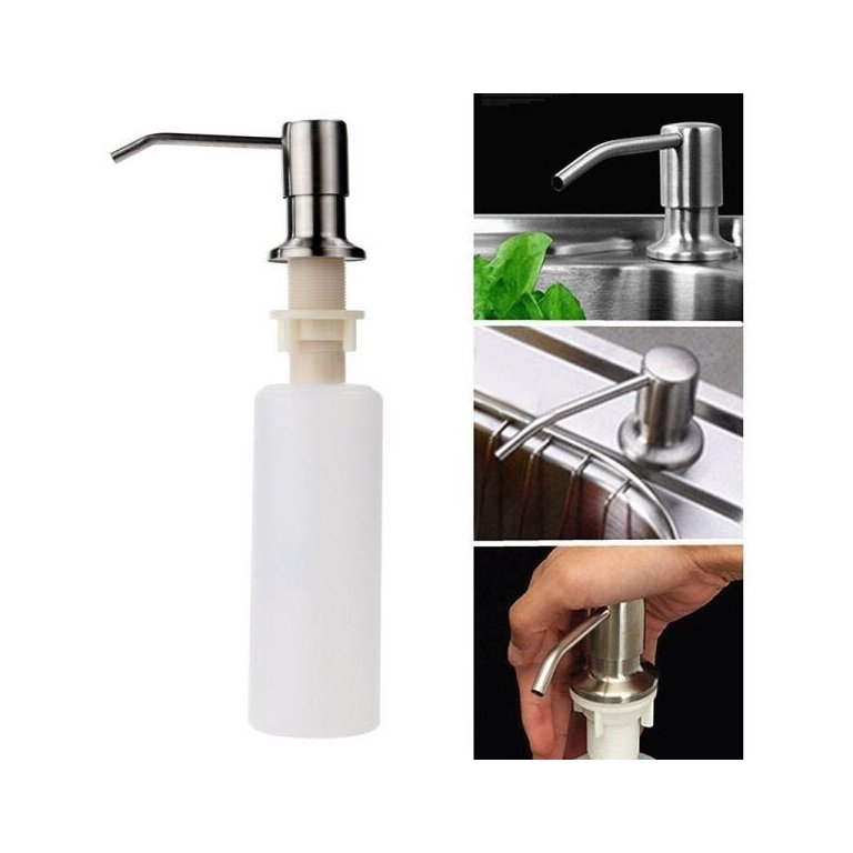 Dispenser Dosador Sabão Embutir Pia Detergente Sabonete Liquido Escovado Cozinha Banheiro