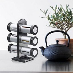 Porta Temperos Magnetico Condimentos 6 Peças Cozinha Casa Restaurante Ima Suporte Geladeira - 3