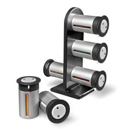 Porta Temperos Magnetico Condimentos 6 Peças Cozinha Casa Restaurante Ima Suporte Geladeira - 1