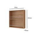 Ver imagem 3 de Armário Aéreo P/ Cozinha Eloise Porta Tempero 52 Cm Cinamomo - Mgm