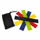 Ver imagem 1 de Kit 5 Faixas Elasticas Exercicios em Casa Mini Band Extensor Academia Yoga Pilates Fitness Crossfit