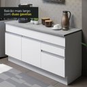 Ver mais imagens de Armário de Cozinha Compacta 150cm Branco Glamy Madesa 01