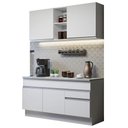 Ver imagem 3 de Armário de Cozinha Compacta 150cm Branco Glamy Madesa 01
