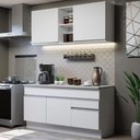 Ver imagem 1 de Armário de Cozinha Compacta 150cm Branco Glamy Madesa 01