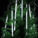 Ver imagem 2 de Cascata Chuva de Neve 180 LEDs Natal 6 Tubos Enfeite Natalino Pisca Pisca Iluminaçao Decoraçao