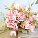 Ver imagem 2 de Buquê de Rosas Artificiais Cor-de-rosa | Linha Permanente Formosinha