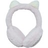 Fone Ouvido Headphone com Fio Estéreo Orelha Gato Peludo Gatinho Infantil P2 Rosa Ql-407 - 1