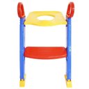 Ver imagem 4 de Assento Sanitário Redutor Infantil com Escada e Alça Dobrável Portátil Brinqway BW-071