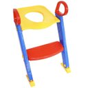 Ver imagem 3 de Assento Sanitário Redutor Infantil com Escada e Alça Dobrável Portátil Brinqway BW-071