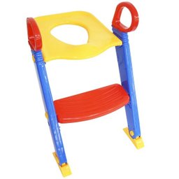 Assento Sanitário Redutor Infantil com Escada e Alça Dobrável Portátil Brinqway BW-071 - 3