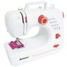 Máquina de Costura Elétrica Portátil 16 Pontos com Pedal Luz Led Alça Compacta Bivolt Amvox AMQ - 1