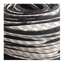 Veda fresta fita adesiva de vedação porta janela preta 5x7mm 5mts - 3