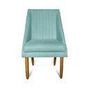 Ver imagem 2 de kit 08 Cadeiras Para Sala De Jantar Ana Pés Palito Suede Azul Tiffany - D'Classe Decor