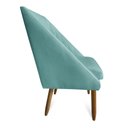 Ver imagem 4 de kit 08 Cadeiras Para Sala De Jantar Ana Pés Palito Suede Azul Tiffany - D'Classe Decor