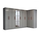 Ver imagem 3 de Guarda-roupa Casal Modulado Odisseia 11 Portas 4 Gavetas com Espelho Onix - Panorama Móveis