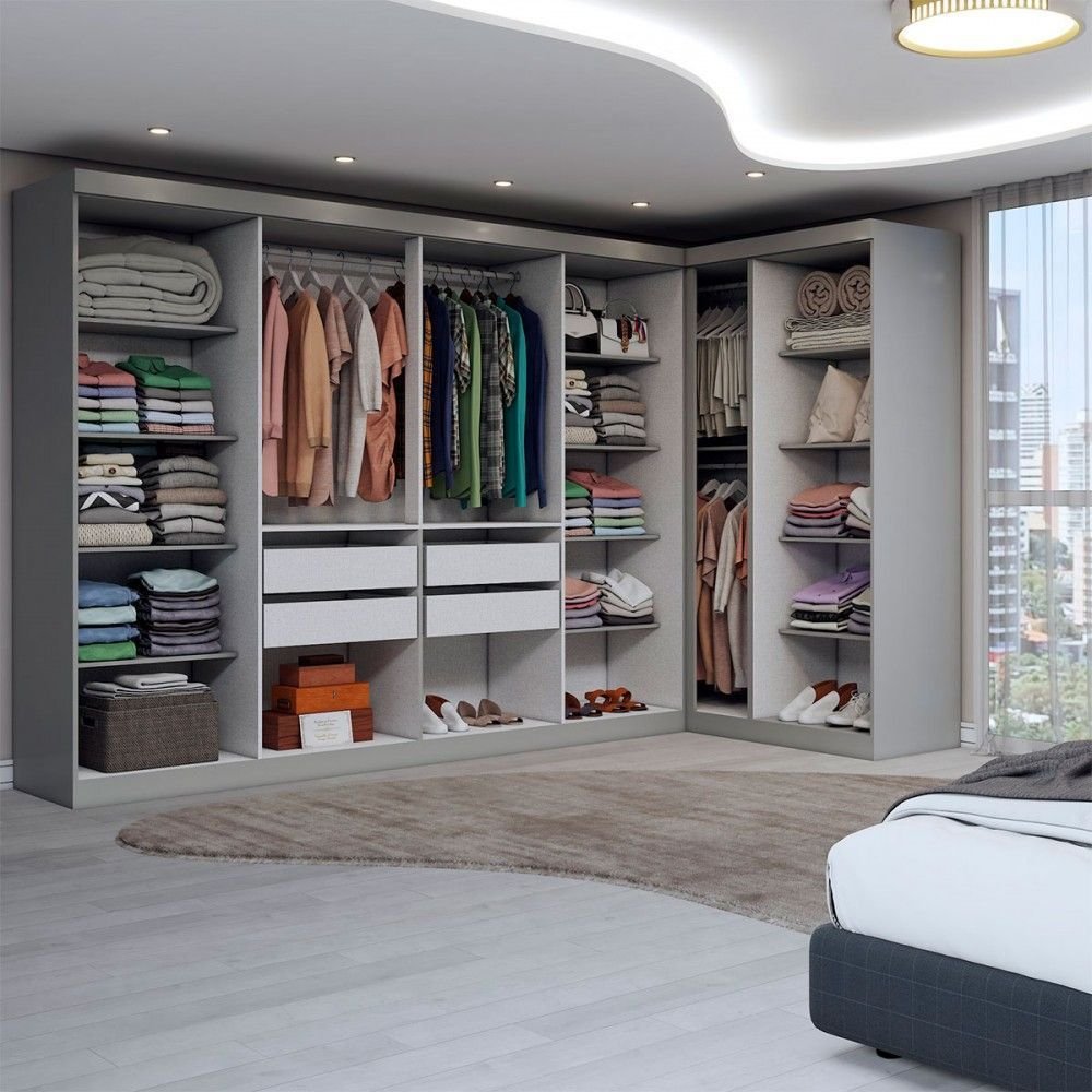 Guarda-roupa Casal Modulado Odisseia 11 Portas 4 Gavetas com