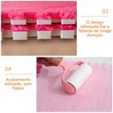 Ver imagem 5 de Kit 20 Tapete EVA Pelúcia Piso Macio Criança Bebe 30x30cm Rosa e Verde