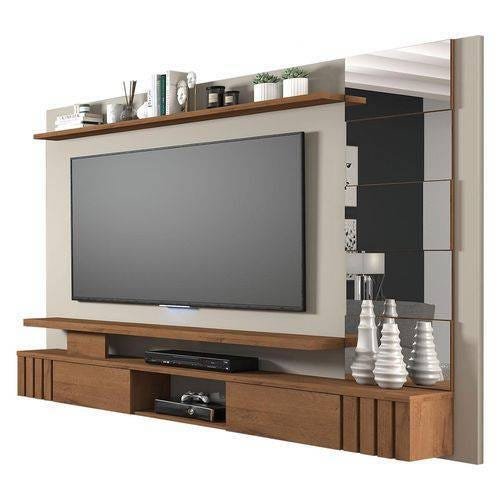 Painel com Espelho Murano Off White/Savana Permóbili Móveis - 1