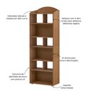 Ver mais imagens de Estante para Livros Arco 10 Nichos Cinamomo - Artely Móveis