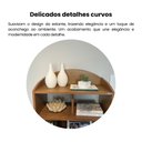 Ver imagem 7 de Estante para Livros Arco 10 Nichos Cinamomo - Artely Móveis