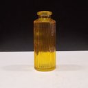 Ver imagem 4 de Vaso Garrafa Decorativo de Vidro Amarelo 13x5x5cm Enfeite Sala Mesa Estante