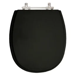 Assento Sanitario Poliester Fast Ebano (Preto) para Vaso Deca - Luxo - 1