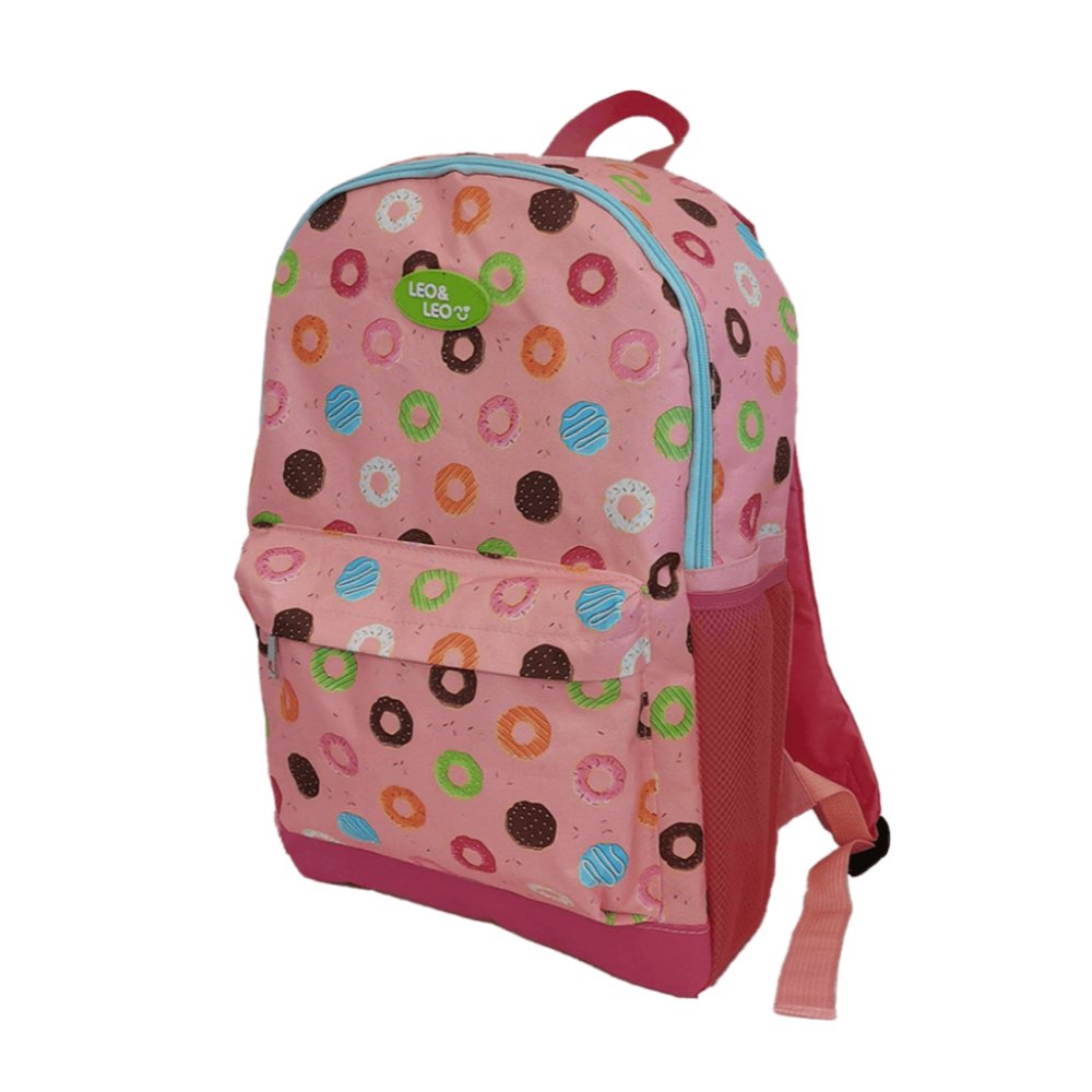 Mochila Infantil Costas Bolsos Escolar Donuts Leo&leo