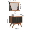 Ver imagem 2 de Conjunto Banheiro Berton Onix 0,80cm