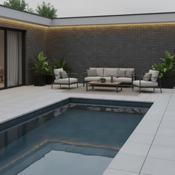 Revestimento Tijolinho Brick de Concreto - Black Mineral M² - 6
