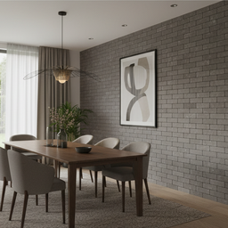Revestimento Tijolinho Brick de Concreto - Black Mineral M² - 3
