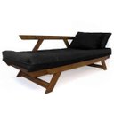 Ver imagem 6 de Sofá Japão Futon Acquablock Preto Madeira Cor Imbuia