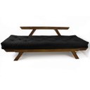 Ver imagem 7 de Sofá Japão Futon Acquablock Preto Madeira Cor Imbuia