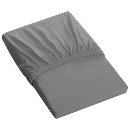 Lençol Tecebem Casal Malha C/ Elástico Liso 138mx188mx30cm Cinza - 1