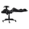Cadeira Fx Gamer Reclinável 180 Graus Giratória Preta com Branco Ajustável Função Relax Rodas Anti Risco - 4