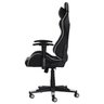 Cadeira Fx Gamer Reclinável 180 Graus Giratória Preta com Branco Ajustável Função Relax Rodas Anti Risco - 3
