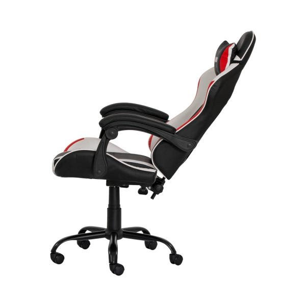 Cadeira Gamer Racer Ii Giratória Preta com Branco e Vermelho Altura Ajustável Função Relax - 5