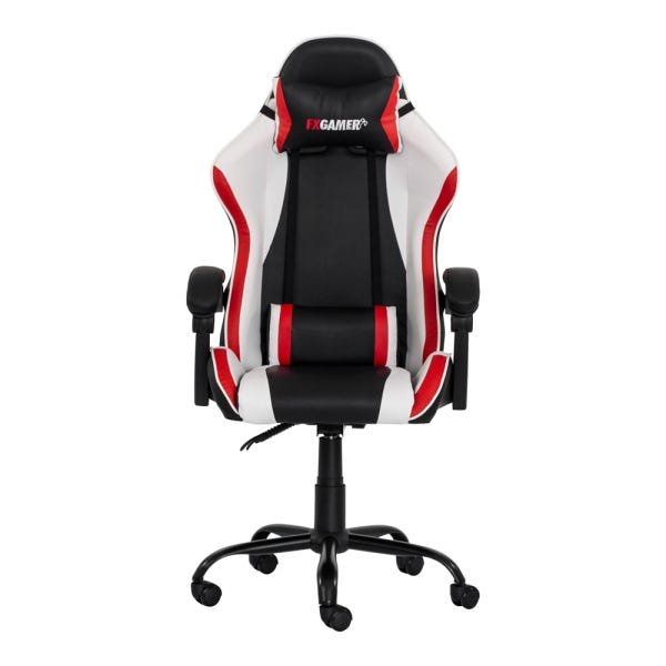 Cadeira Gamer Racer Ii Giratória Preta com Branco e Vermelho Altura Ajustável Função Relax - 2