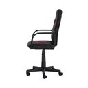 Ver imagem 3 de Cadeira Gamer Infantil Giratória Preta com Vermelho Altura Ajustável Rodas Anti Risco