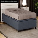 Ver imagem 2 de Base para Cama Box Baú Solteiro 88x188cm Hit I02 Suede Cinza - Mpozenato