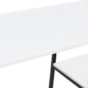 Ver imagem 6 de Mesa com Prateleira Industrial Nic 900 Preto e Tampo Branco