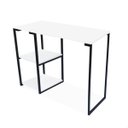 Ver imagem 3 de Mesa com Prateleira Industrial Nic 900 Preto e Tampo Branco