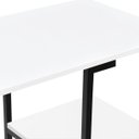 Ver imagem 7 de Mesa com Prateleira Industrial Nic 900 Preto e Tampo Branco