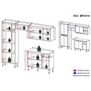 Ver imagem 3 de Cozinha Completa Compacta com 2 Leds, Armário e Balcão com Tampo 4 Peças xangai Multimóveis Bca/Lca