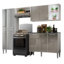 Ver imagem 2 de Cozinha Completa Compacta com 2 Leds, Armário e Balcão com Tampo 4 Peças xangai Multimóveis Bca/Lca