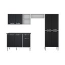 Ver imagem 5 de Cozinha Completa Compacta com 2 Leds, Armário e Balcão com Tampo 4 Peças xangai Multimóveis Branca/