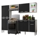 Ver imagem 2 de Cozinha Completa Compacta com 2 Leds, Armário e Balcão com Tampo 4 Peças xangai Multimóveis Branca/