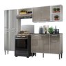 Cozinha Completa Compacta com 3 Leds, Armário e Balcão com Tampo 4 Peças xangai Multimóveis Bca/Lca - 2