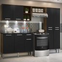 Ver imagem 1 de Cozinha Completa Compacta com 3 Leds, Armário e Balcão com Tampo 3 Peças Pequim Multimóveis