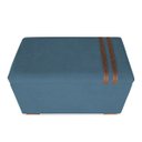Ver imagem 3 de Recamier Puff Baú Organizador no Boucle com Cinto Caramelo:azul Marinho
